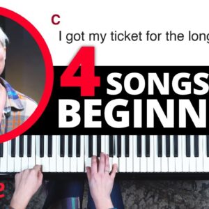 4 Songs That Are Perfect For Beginners (Piano Lesson)