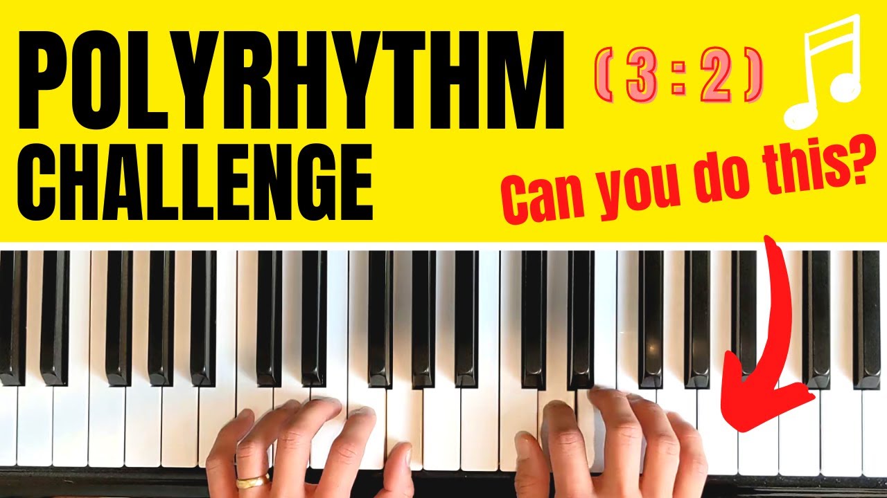 Polyrhythm Piano Challenge (3 against 2) Coordination Exercise