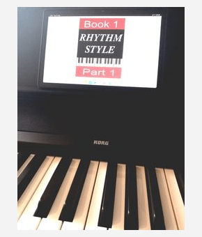 Pianoforall Piano Lessons Course on a tablet