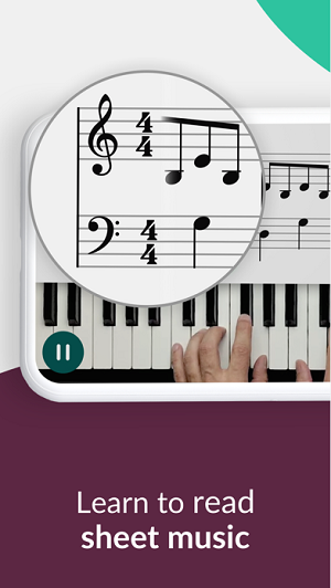 learn to read sheet music with the Skoove app